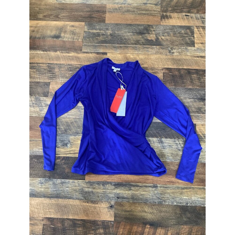 Pure Collection Soft Jersey Wrap Top size 8/10‎ NWT